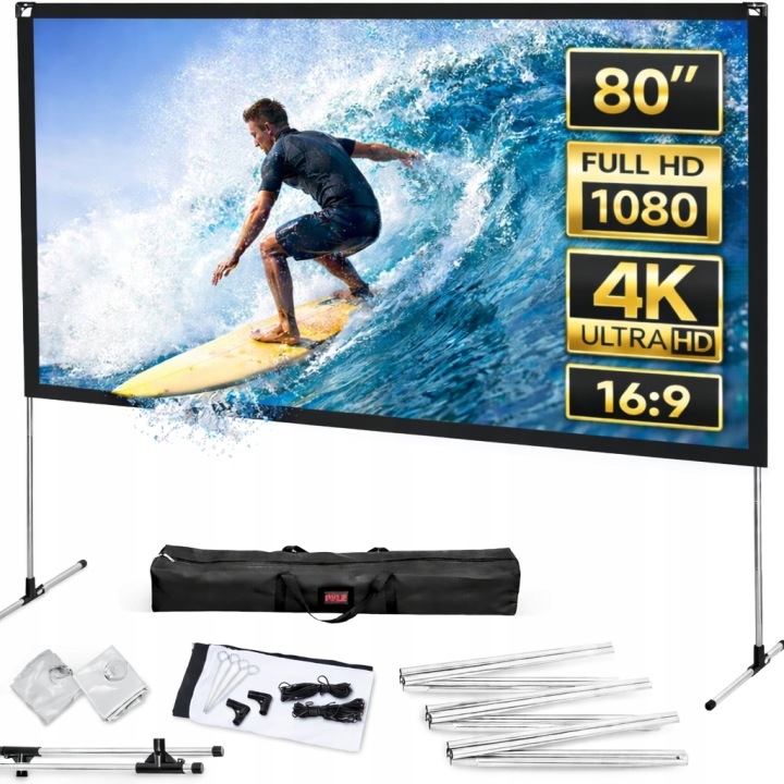 TOP 10 projekčních pláten Projekční plátno 80 palců 4K Full HD