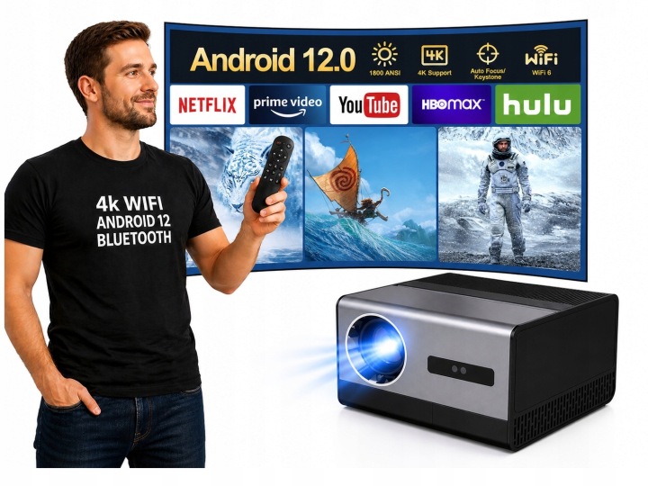 H50 Android 12 projektor