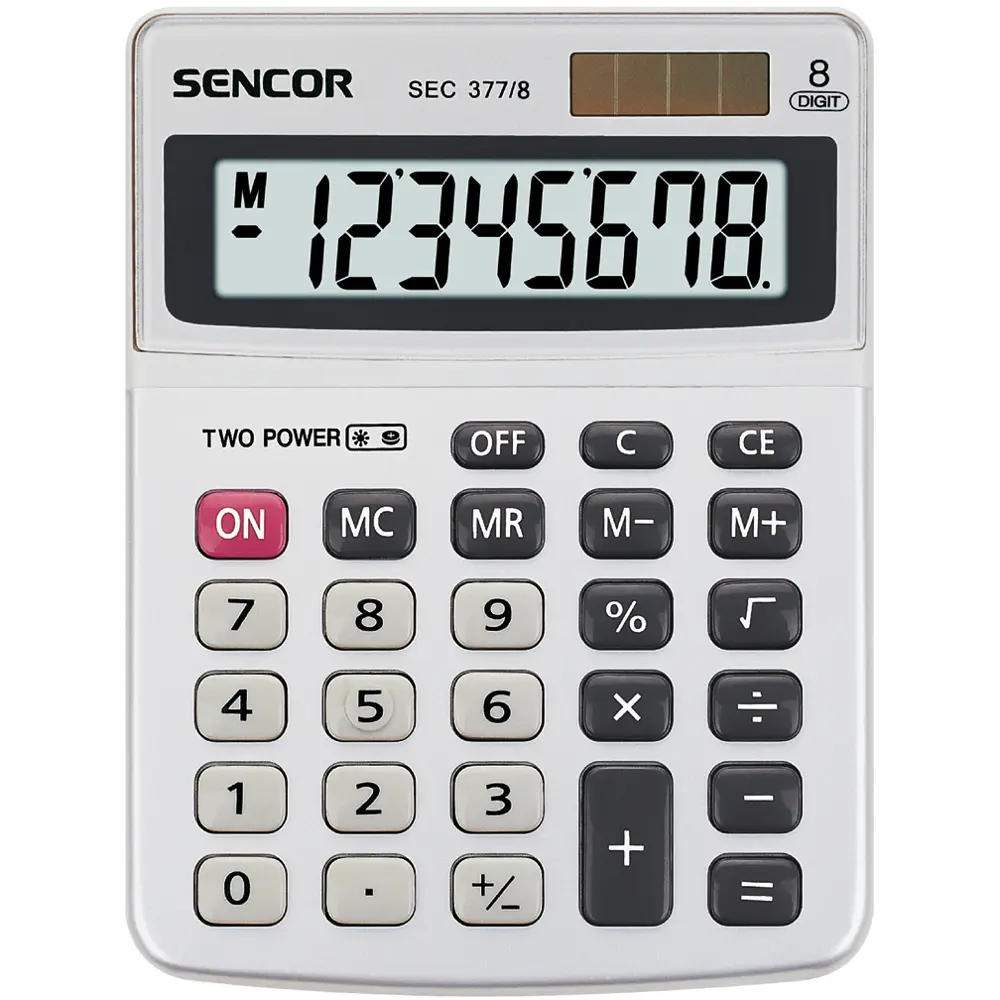 sencor sec 377/ 8 kalkulačka Sencor SEC 377/ 8 Kalkulačka – produktové foto