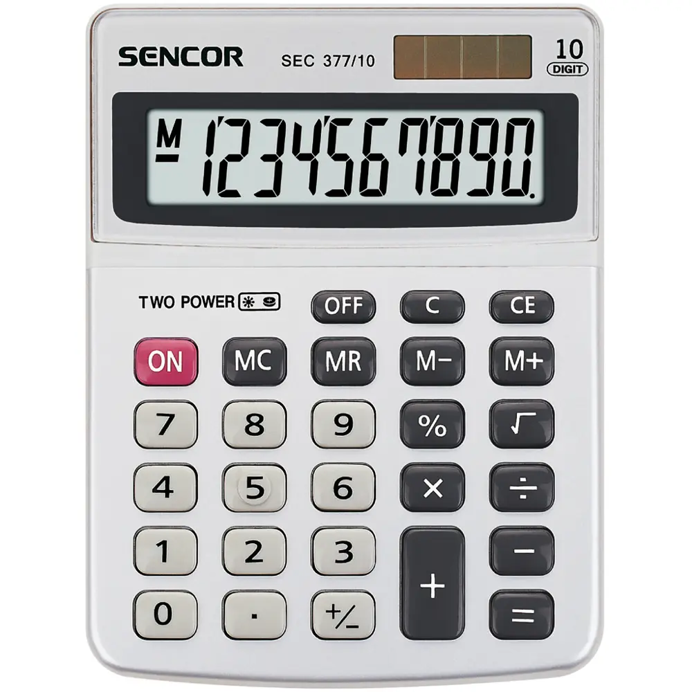 sencor sec 377/10 kalkulačka Sencor SEC 377/10 Kalkulačka – produktové foto