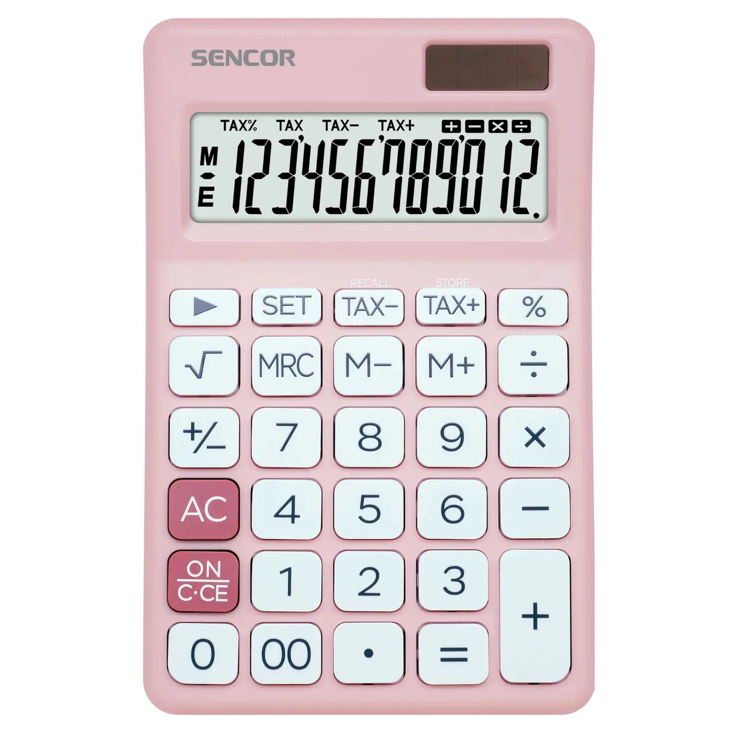 sencor sec 381 tax pink kalkulačka Sencor SEC 381 TAX PINK Kalkulačka – produktové foto