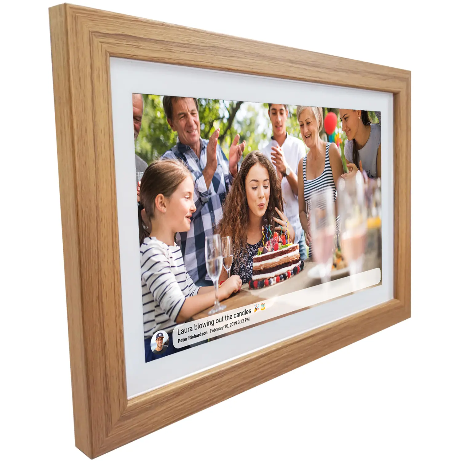 sencor sdf 1093 oak digitální fotorámeček Sencor SDF 1093 OAK Digitální fotorámeček – produktové foto