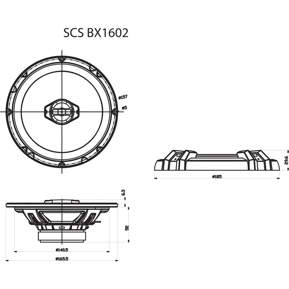 sencor scs bx1602 reproduktor do auta Sencor SCS BX1602 Reproduktor do auta – produktové foto