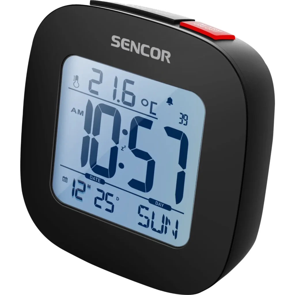Sencor SDC 1200 B Budík s teploměrem – produktové foto
