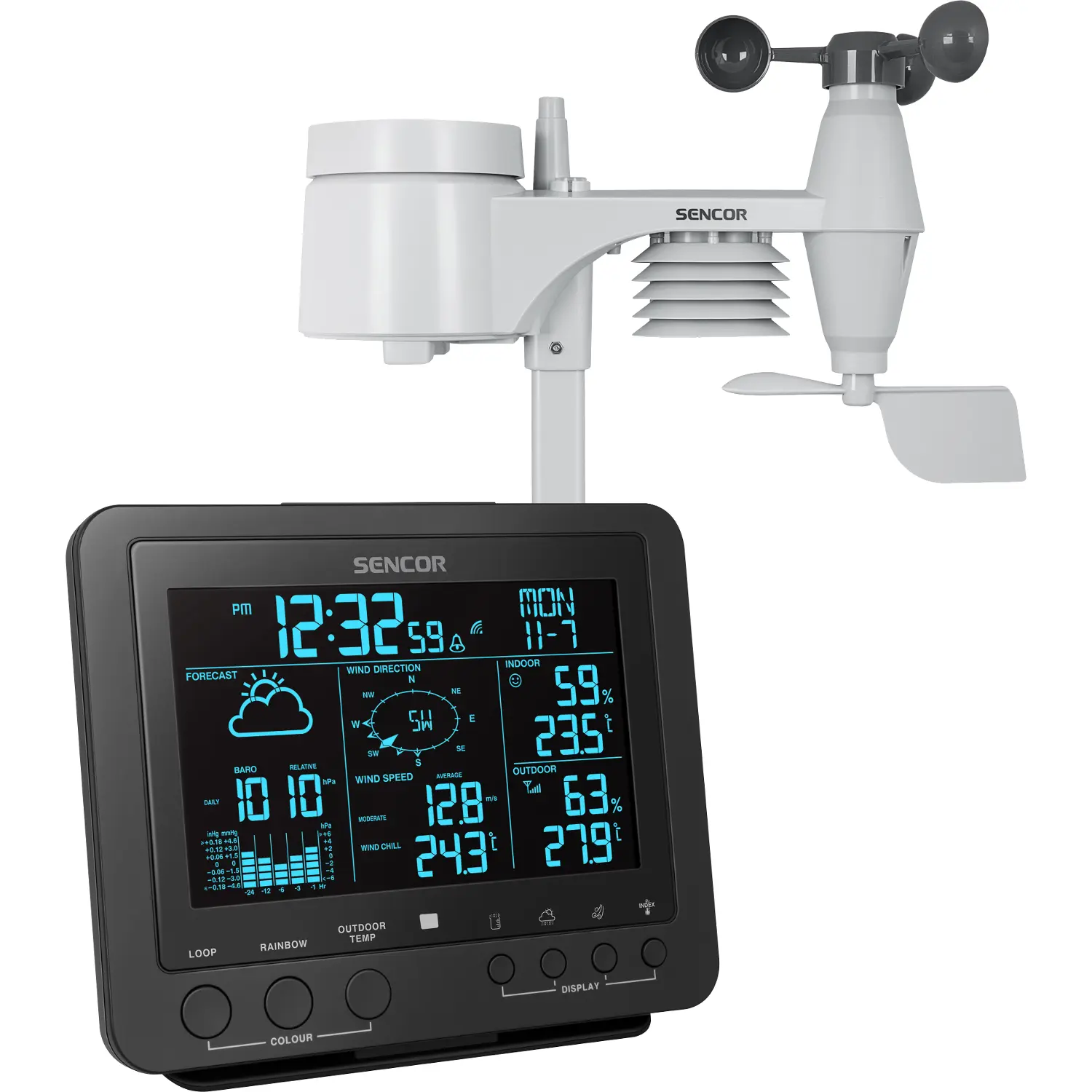 sencor sws 9700 meteostanice Sencor SWS 9700 Meteostanice – produktové foto