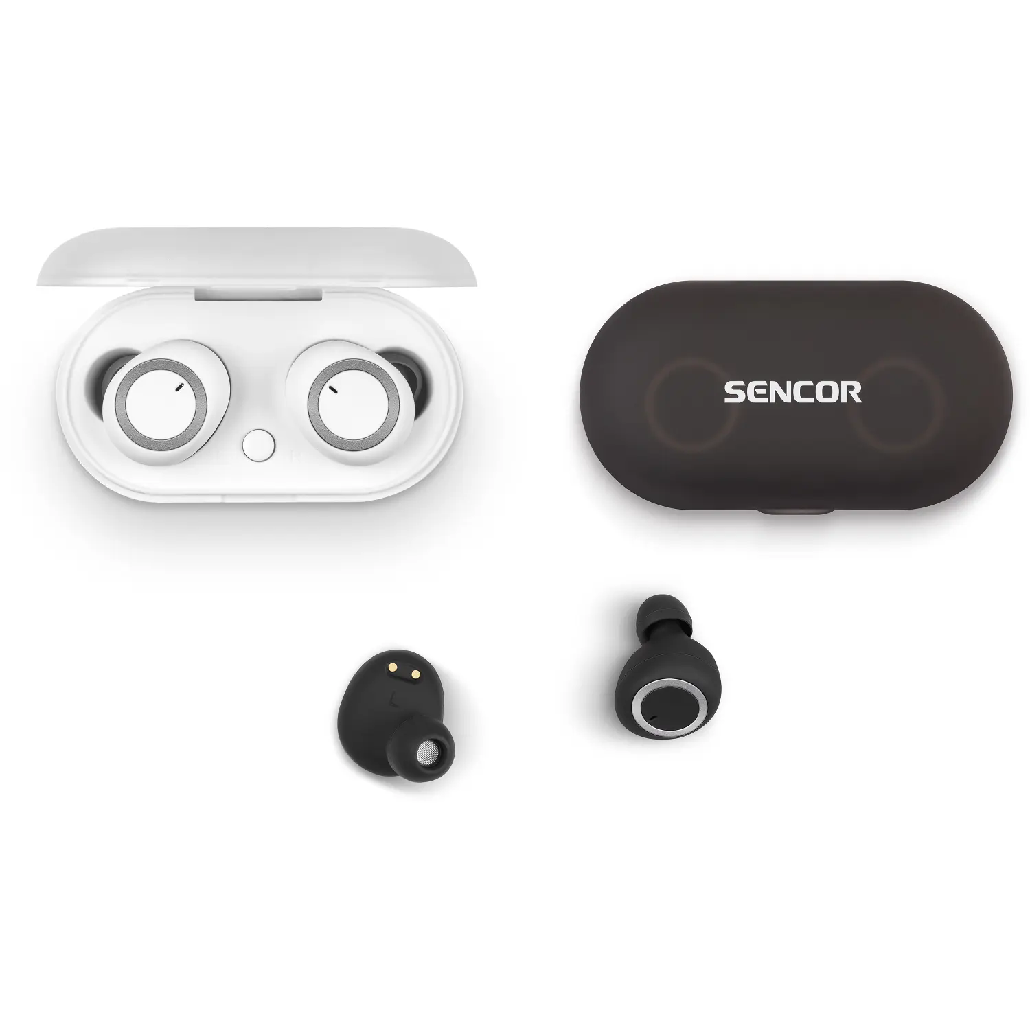 sencor sep 510bt bk true wireless sluchátka Sencor SEP 510BT BK True Wireless sluchátka – produktové foto