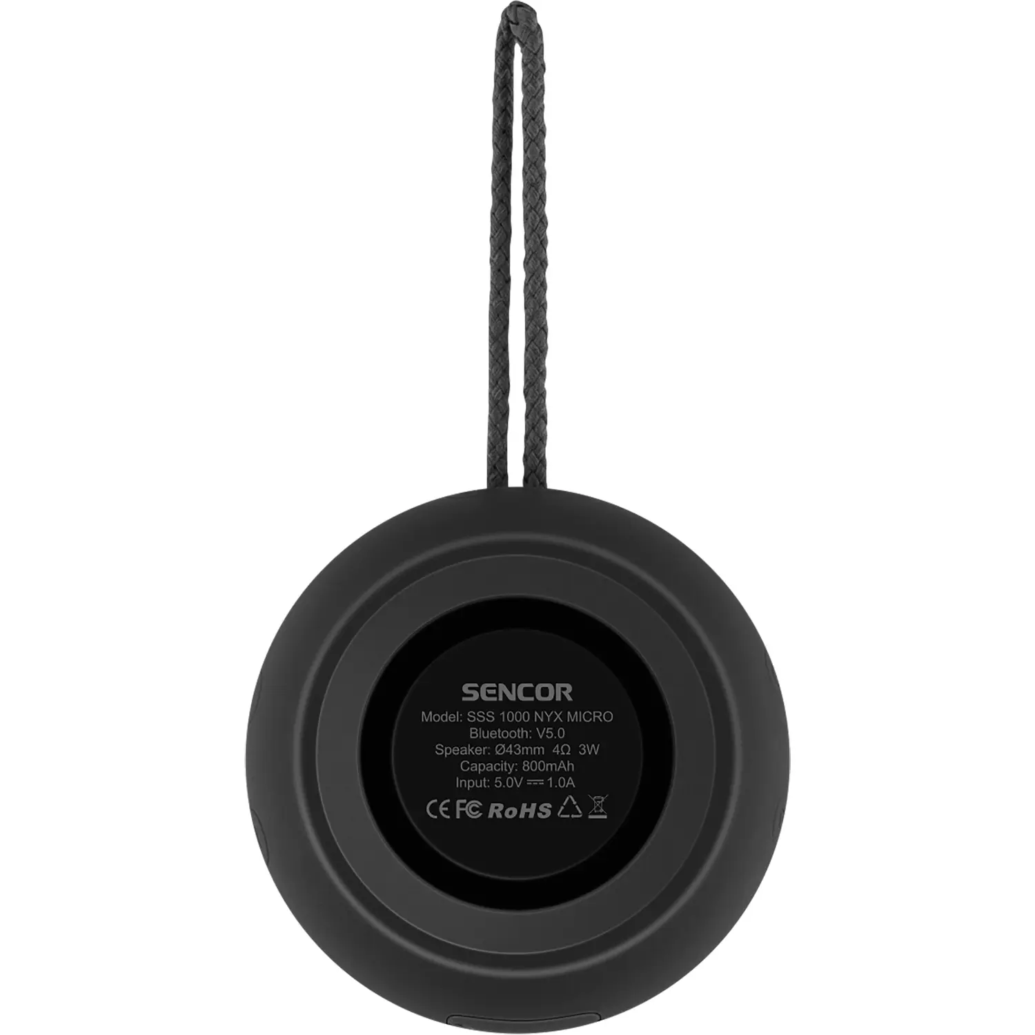 sencor sss 1000 nyx micro black mini reproduktor Sencor SSS 1000 NYX MICRO BLACK Mini reproduktor – produktové foto
