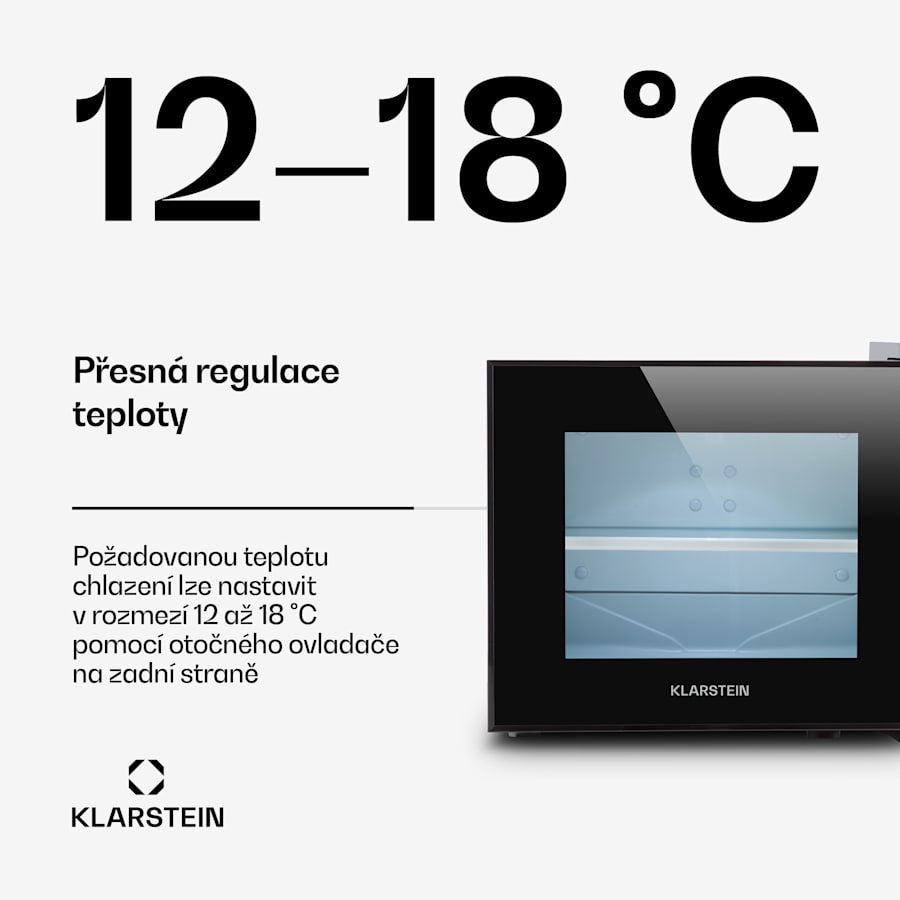 klarstein happy hour, mini lednice,10 l, 58 w, černá klarstein happy hour, mini lednice,10 l, 58 w, černá