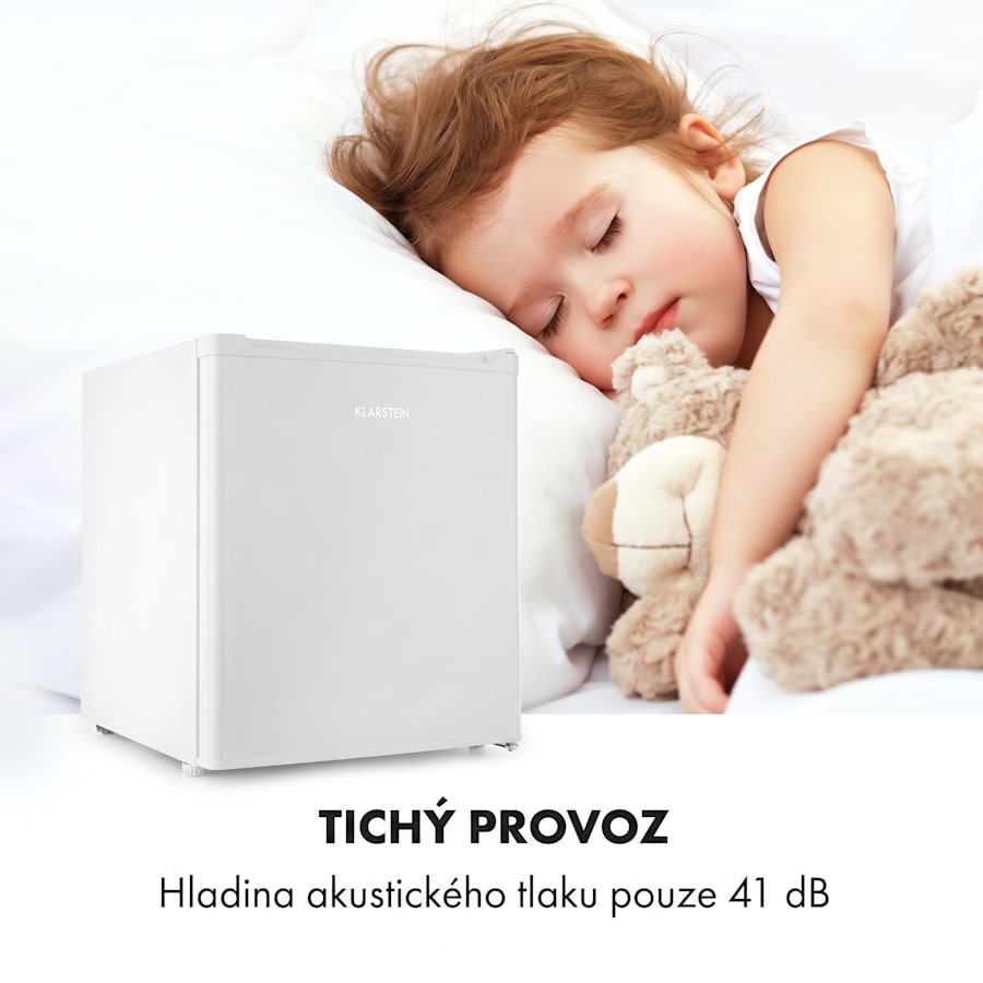 klarstein snoopy eco, mini lednice, 41 l, mrazící prostor, energetická třída e, 39 db, bílá klarstein snoopy eco, mini lednice, 41 l, mrazící prostor, energetická třída e, 39 db, bílá