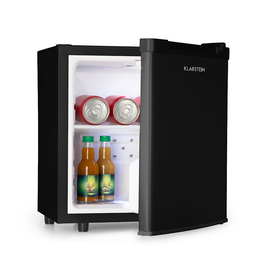 klarstein silent cool, lednice, 30 l, arctic fox cooling, energetická třída f, černá klarstein silent cool, lednice, 30 l, arctic fox cooling, energetická třída f, černá
