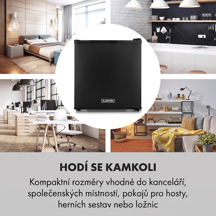 klarstein secret cool, mini lednice, minibar, 13 l, energetická třída g, 22 db, černá klarstein secret cool, mini lednice, minibar, 13 l, energetická třída g, 22 db, černá
