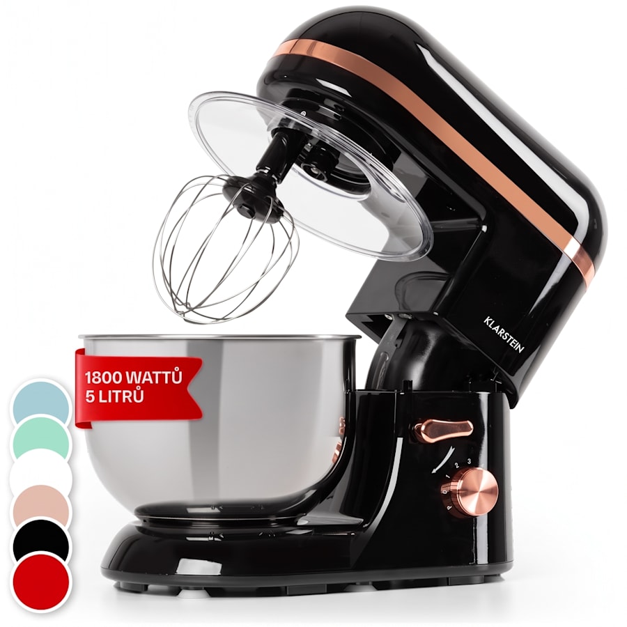 klarstein bella elegance, kuchyňský robot, 1800 w, 1,7 hp, 6 stupňů, 5 l