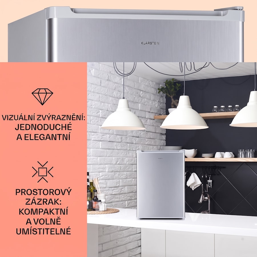 klarstein fargo 67 minibar lednička 67 litrů / 4 litry mrazák kompaktní klarstein fargo 67 minibar lednička 67 litrů / 4 litry mrazák kompaktní