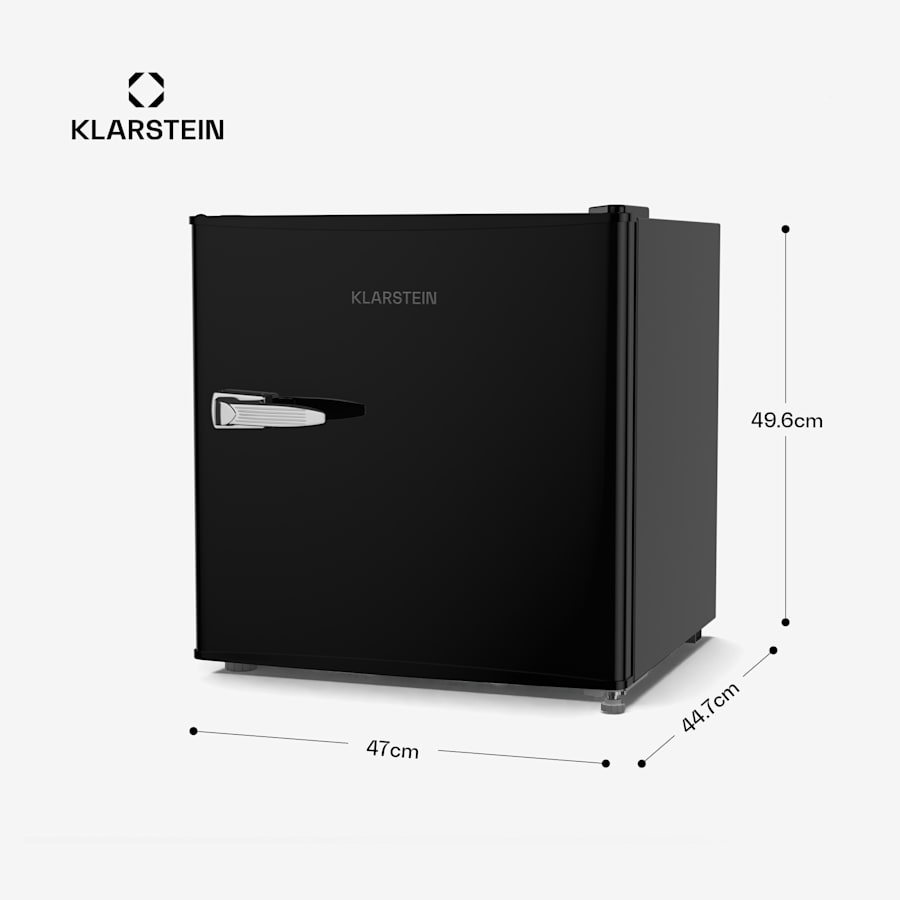 klarstein mini lednička irene, retro, 46 l, 37 db tichý provoz, eek d, 0 10 °c klarstein mini lednička irene, retro, 46 l, 37 db tichý provoz, eek d, 0 10 °c