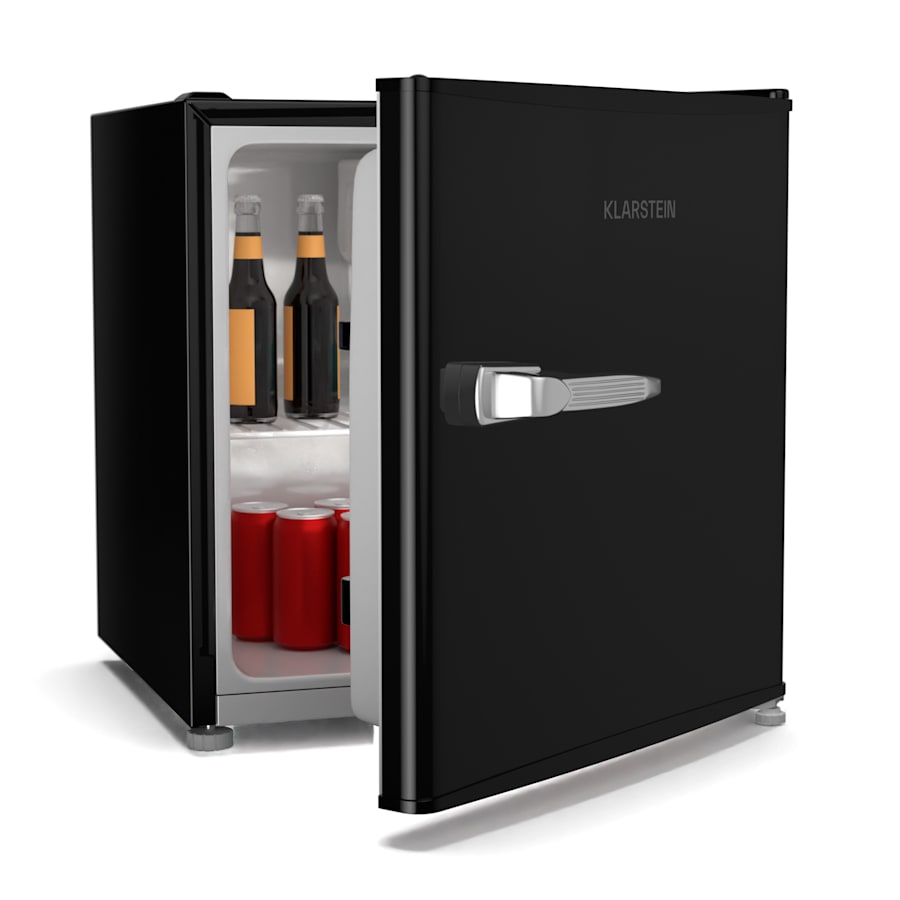 klarstein mini lednička irene, retro, 46 l, 37 db tichý provoz, eek d, 0 10 °c