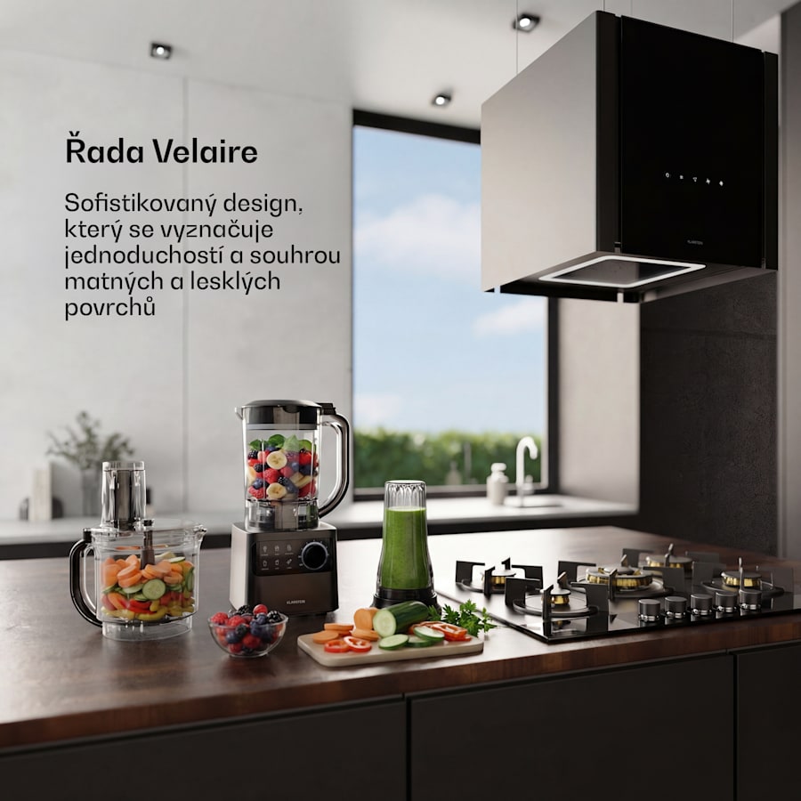 klarstein velaire kuchyňský robot s mixérem, krájení, hnětení a mixování 1200w 2l robot/1,75l mixér klarstein velaire kuchyňský robot s mixérem, krájení, hnětení a mixování 1200w 2l robot/1,75l mixér
