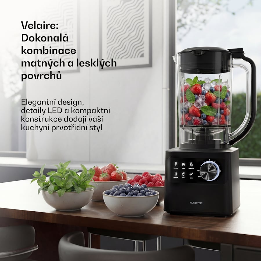 klarstein velaire kuchyňský robot s mixérem, krájení, hnětení a mixování 1200w 2l robot/1,75l mixér klarstein velaire kuchyňský robot s mixérem, krájení, hnětení a mixování 1200w 2l robot/1,75l mixér